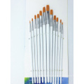 Round Woden Handle 12PCS Artist Brushes Sets